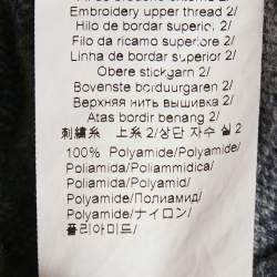 Pre Owned Kenzo Blue Eye Intarsia Wool Knit Mini Sweater Dress S