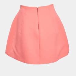 Pre Owned Kenzo Pink Crepe Pleated Mini Skirt M