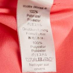 Pre Owned Kenzo Pink Crepe Pleated Mini Skirt M