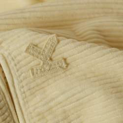 Pre Owned Kenzo Cream Corduroy Straight Leg Jeans M Waist 28"