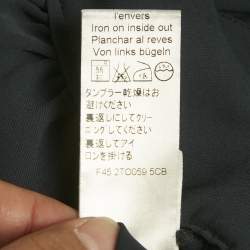 Pre Owned Kenzo Blue Chiffon Crop Top L