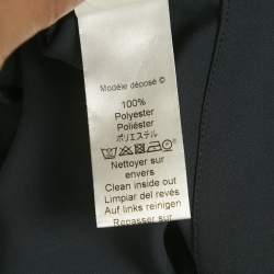 Pre Owned Kenzo Blue Chiffon Crop Top L