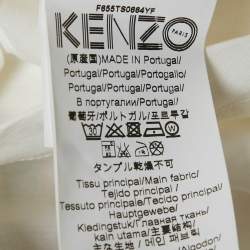 Pre Owned Kenzo x Disney White Embroidered Jersey T-Shirt XS