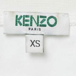 Pre Owned Kenzo x Disney White Embroidered Jersey T-Shirt XS