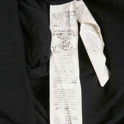Pre Owned Kenzo Black Eye Embroidered Cotton Crewneck T-shirt L