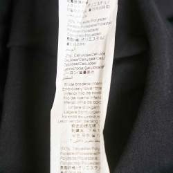 Pre Owned Kenzo Black Eye Embroidered Cotton Crewneck T-shirt L