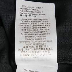 Pre Owned Kenzo Black Logo Print Jersey Crewneck T-Shirt S