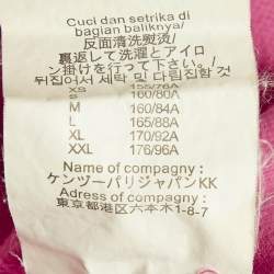 Pre Owned Kenzo Pink Logo Embroidered Cotton Polo T-Shirt S