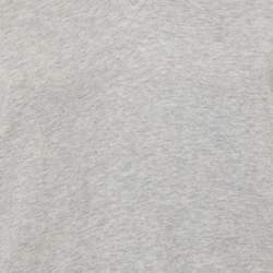 Pre Owned Kenzo Grey Cotton Jersey V-Neck Sweatshirt Dress XS