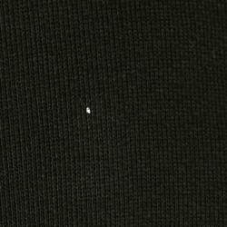 Pre Owned Kenzo Black Logo Lurex Embroidery Cotton Zip Detail Sweatshirt S