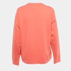 مملوكة مسبقًا Kenzo Pink Tiger Logo Embroidered Cotton Sweatshirt L  