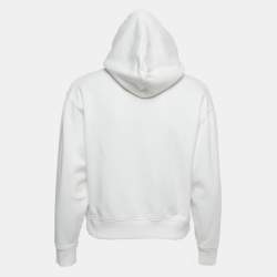 مملوكة مسبقًا  KENZO White Tiger Print Cotton Hooded Sweatshirt S
