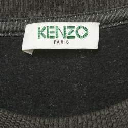 Pre Owned Kenzo X Toilet Paper Black Printed Cotton Blend Sweatshirt S 