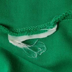 Pre Owned Kenzo Green Lion Embroidered Jersey T-Shirt M