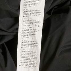 Pre Owned Kenzo Black Jumping Tiger Applique Synthetic Bomber Jacket  M