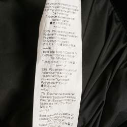 Pre Owned Kenzo Black Jumping Tiger Applique Synthetic Bomber Jacket  M