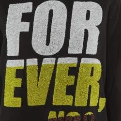 Pre Owned Kenzo Black 'Forever, No? Cotton Sweatshirt Dress XL