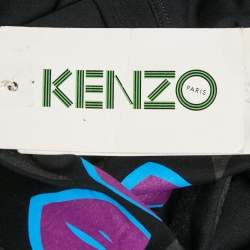 Pre Owned Kenzo Black Eye Print Cotton T-Shirt S