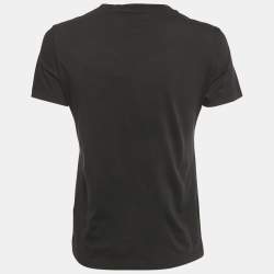 Pre Owned Kenzo Black Eye Print Cotton T-Shirt S