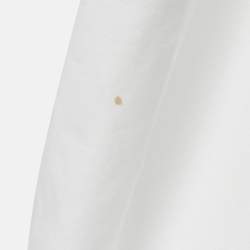 Pre Owned Kenzo White/Blue Cotton Shift Dress M