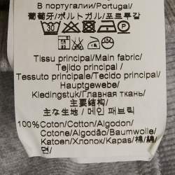 Pre Owned Kenzo Grey Tiger Embroidered Cotton Sweatshirt L