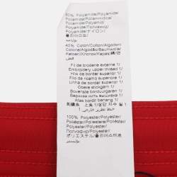 مملوكة مسبقًا بنطلون كينزو رياضي أحمر بشعار وخطوط جانبية مقاس متوسط - ميديم