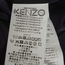 Pre Owned Kenzo Blue Tiger Embroidered Crepe Sweatshirt M