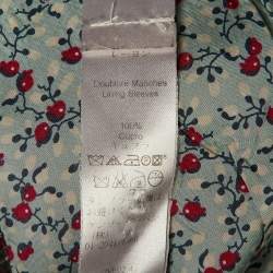 Pre Owned Kenzo Grey Wool Contrast Detail Blazer L