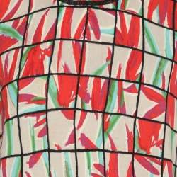 Pre Owned توب كينزو جيرسي مطبوع متعدد الألوان مقاس صغير (سمول)