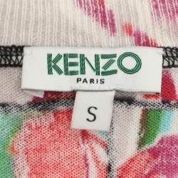 Pre Owned توب كينزو جيرسي مطبوع متعدد الألوان مقاس صغير (سمول)