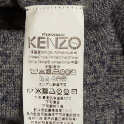 Pre Owned فستان كنزو بلو آي صوف محبوك صغير