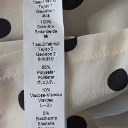 Kenzo Monochrome Sequined Front Polka Dotted Racer Back Top L