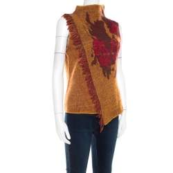 Pre Owned Kenzo Yellow Wool Sleeveless Sweater Vest M 