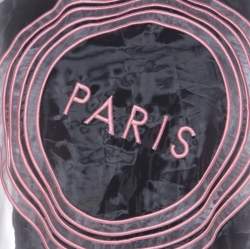 Pre Owned Kenzo Pink Paris Embroidered Sheer Pullover S