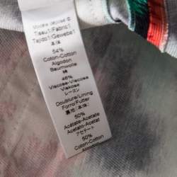 Kenzo Multicolor Scribble Print Motif Cotton Blend Tapered Trousers M