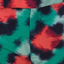 Kenzo Multicolor Scribble Print Motif Cotton Blend Tapered Trousers M
