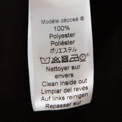 Pre Owned Kenzo Black Black Stretch Knit Ruffled Hem Short Dress S