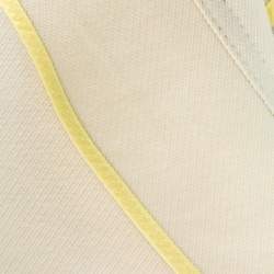 Kenzo Off White Wool Blend Ruffle Detail Jacket M
