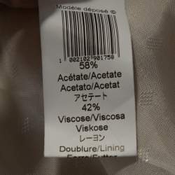 Pre Owned Kenzo Beige Crepe Single Button Blazer L