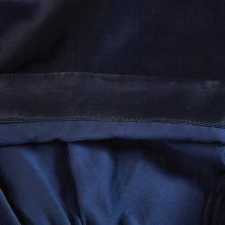 Kenzo Navy Blue Cotton Blend Maxi Dress S