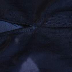 Kenzo Navy Blue Cotton Blend Maxi Dress S