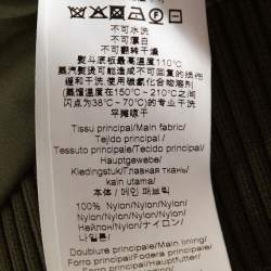 Pre Owned Kenzo Olive Green Utility Bomber Jacket M