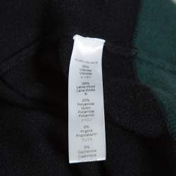 Pre Owned Kenzo Black Wool Knit Embroidered Tassel Detail Cardigan M