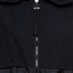 مملوكة مسبقًا Kenzo Black Nylon Metallic Logo Windbreaker Jacket S