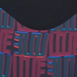 Kenzo Burgundy & Black Printed Crepe Top M