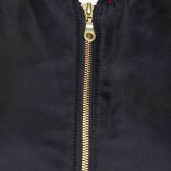 Kenzo Black Synthetic Tiger Embroidered Bomber Jacket M