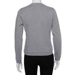 Pre Owned سويت شيرت كينزو قطن مطرز شعار النمر رقبة مستديرة مقاس متوسط -  ميديوم