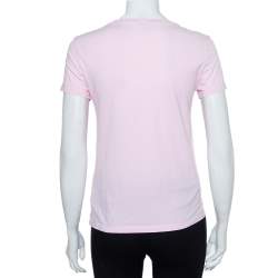 Pre Owned تي شيرت كينزو رقبة مستديرة قطن طباعة نمر وردي مقاس صغير