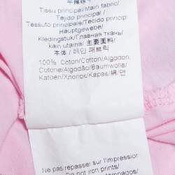 Pre Owned تي شيرت كينزو رقبة مستديرة قطن طباعة نمر وردي مقاس صغير