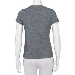 Pre Owned Kenzo Grey Tiger Printed Cotton Crewneck T-Shirt S